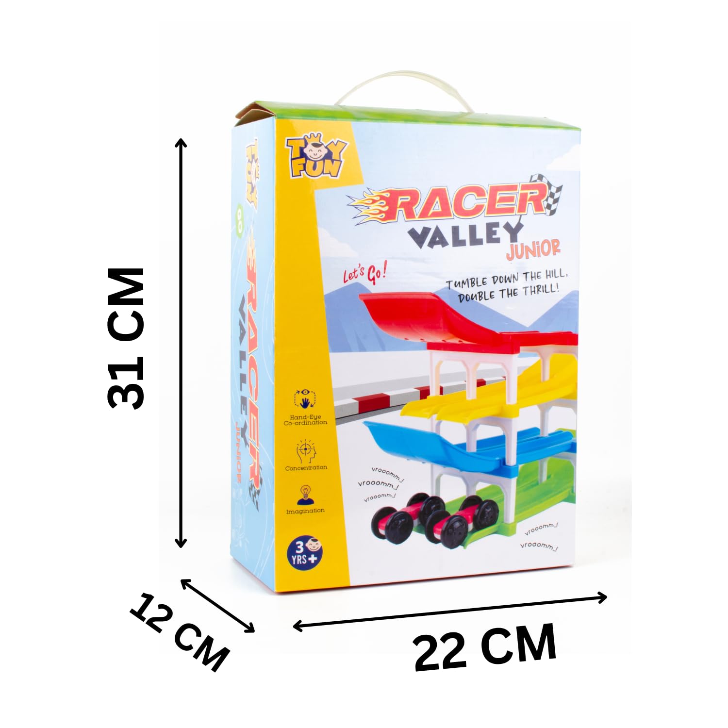 TOY FUN Racer Valley Car Ramp - Double Racing Tracks! -7