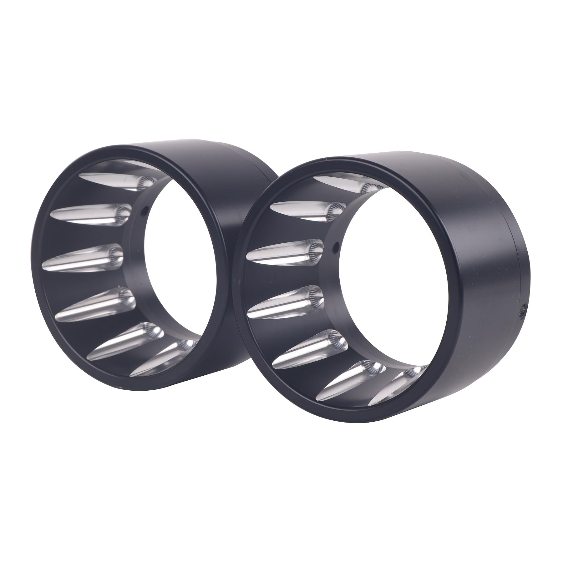 Black End Caps Muffler Tips Fit for 4.4 Inch Sharkroad Slip On Mufflers for Harley Replacing-18B