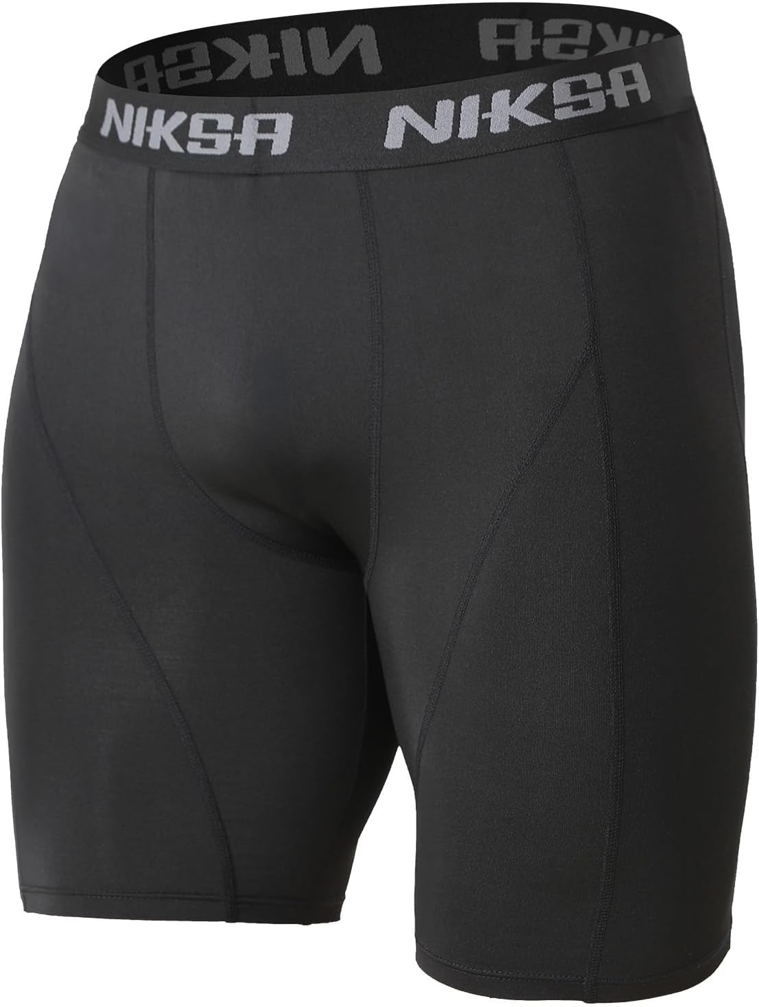 Niksa 3 Pack Compression Shorts Men, Spandex Athletic Workout Running Shorts Performance Sport Baselayer Underwear