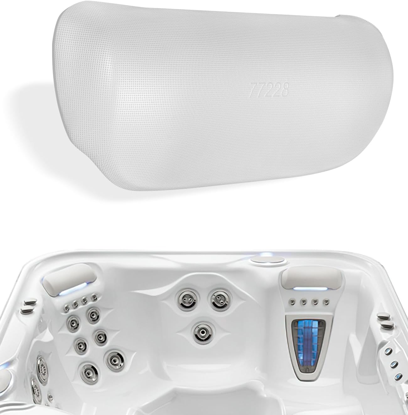 1PCS 77228 1411501 Hot Tub Spas Pillows Fits for Hot Spring Highlife Series Spas from 2014-Current: Aria, Envoy, Grandee, Jetsetter, Jetsetter LX, Prodigy, Sovereign, Triumph, Vanguard