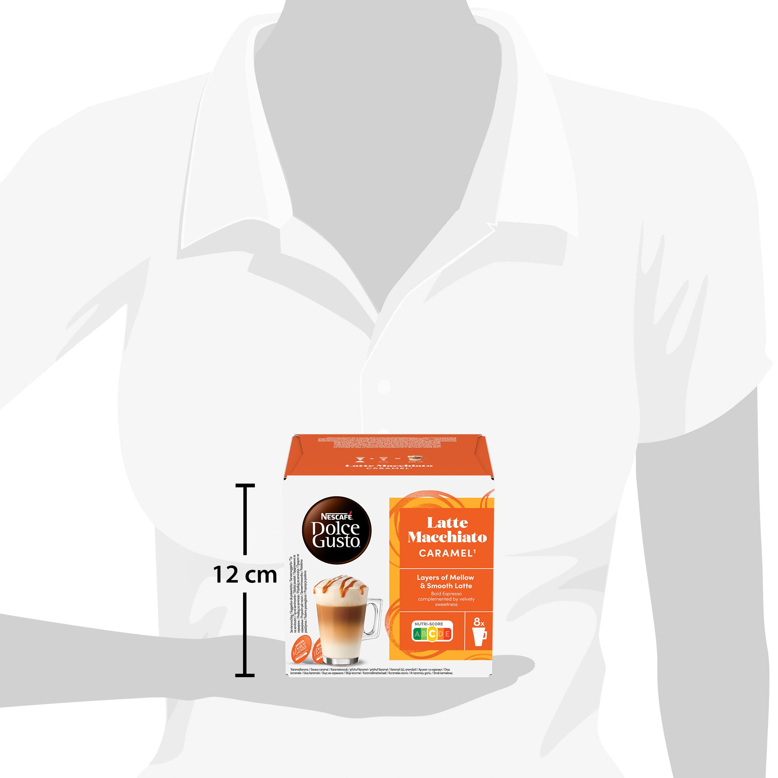 NESCAFÉ DOLCE GUSTO Caramel Latte Macchiato Kaffeekapseln (6 x 16 Kapseln)