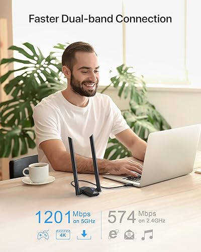 Miniatura 4 de BrosTrend AX1800 USB WiFi 6 Linux Adaptador WiFi compatible para PC y Raspberry Pi 2+ WiFi 6 USB para Ubuntu, Mint, Debian, Kubuntu, Mate, Zorin,