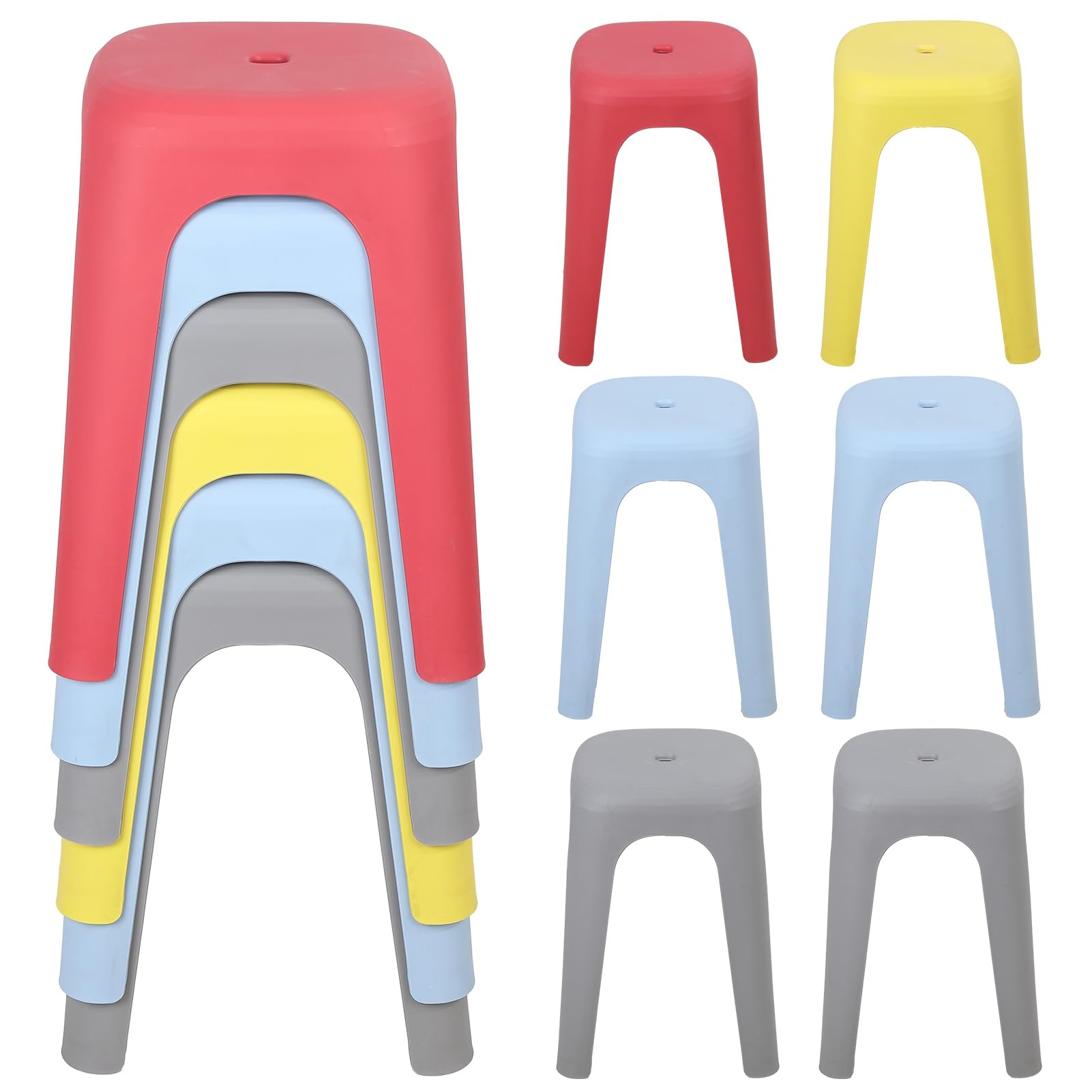 Chaises gigognes ohfruit de 43,2 cm pour la salle de classe, la maison et la fête
