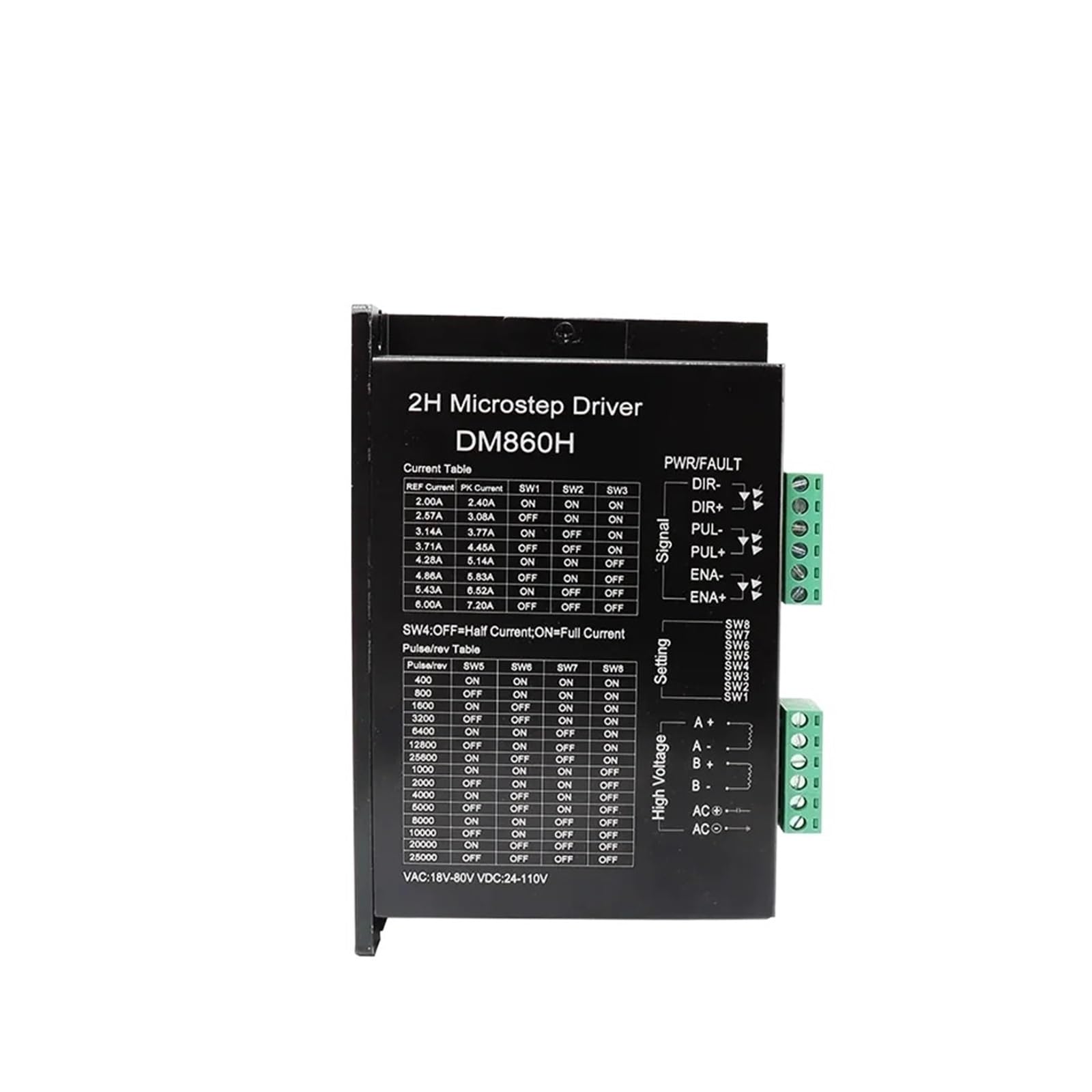 Sterownik silnika krokowego 1 szt. 42 sterownik silnika DM860H 24V-110V sterownik serwomechanizmu krokowego do urządzeń drukarki 3D NEMA23 NEMA17