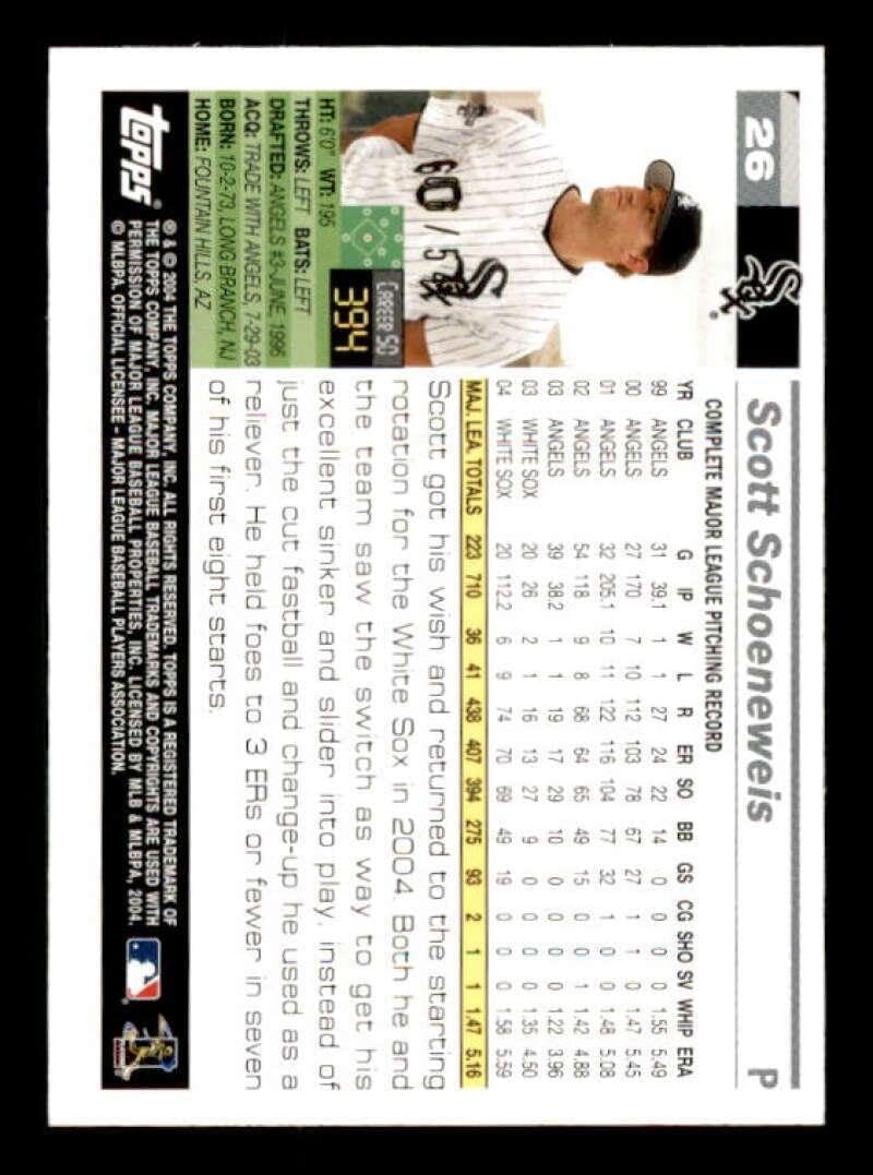 Scott Schoeneweis Card 2005 Topps #26 - Slabbed Baseball Cards