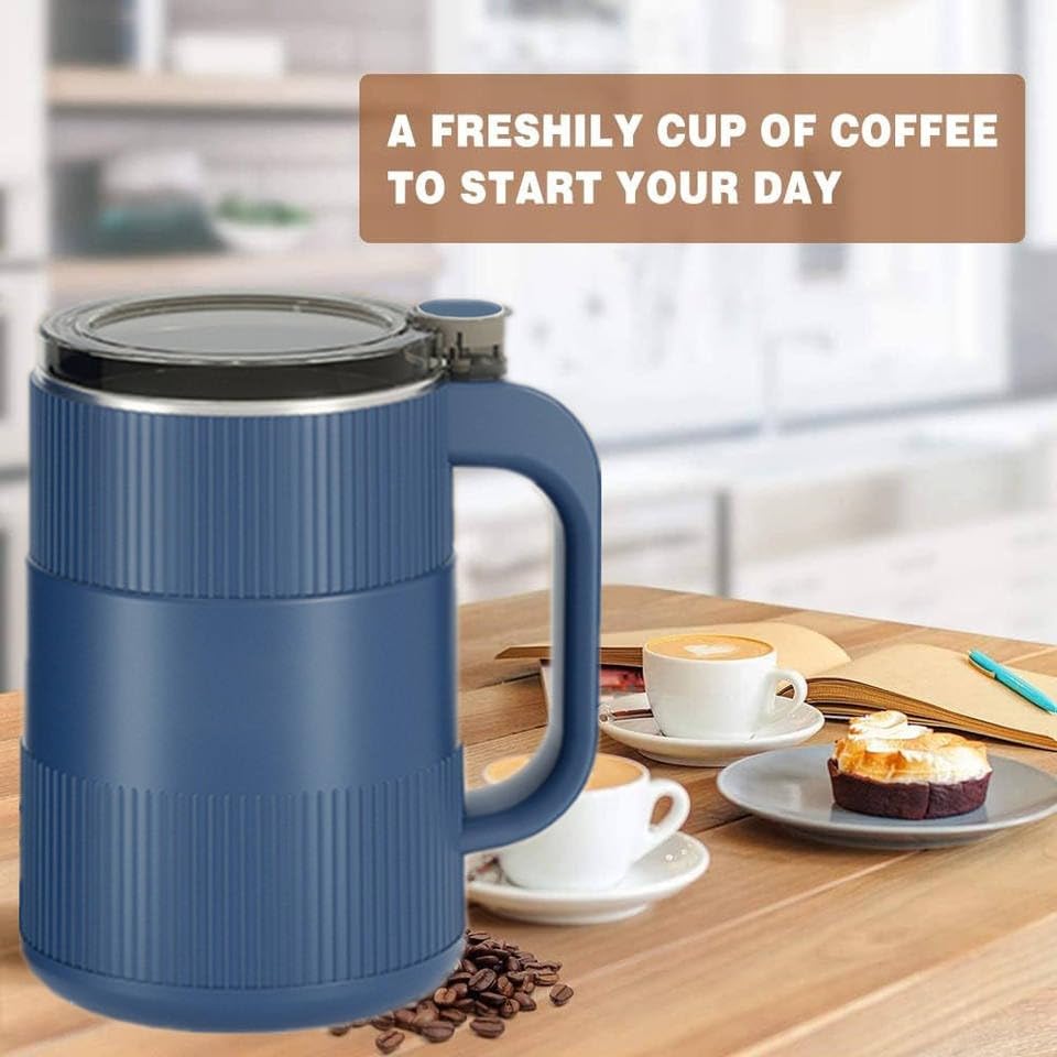 Image of Small Mini Masala Grinder & Mixer - Electric Portable Dry Spice, Coffee & Grain Grinder for Home Kitchen (Dry Use Only)