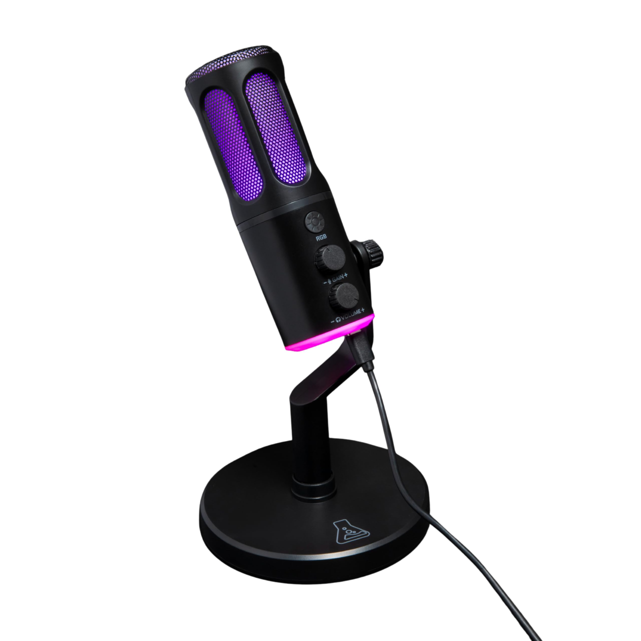 The G-Lab K-Mic Neon - Microphone USB Cardioïde RGB Réduction ENC