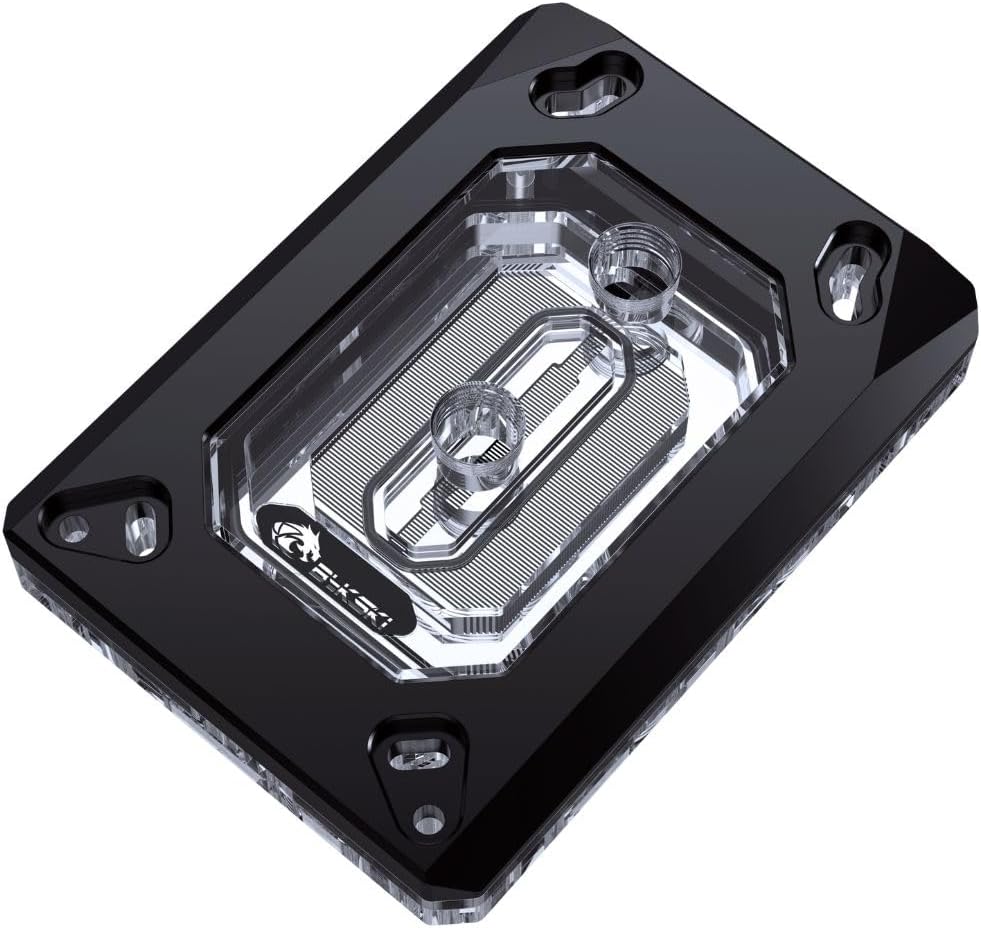 Bykski CPU-RAY-MC-M High-Efficiency CPU Water Cooling Block - Featuring High Flow Optimized 0.2mm Fins - Clean Design - for AMD AM5/AM4 - SWRX8 - STRX4 - TR4 - SP3