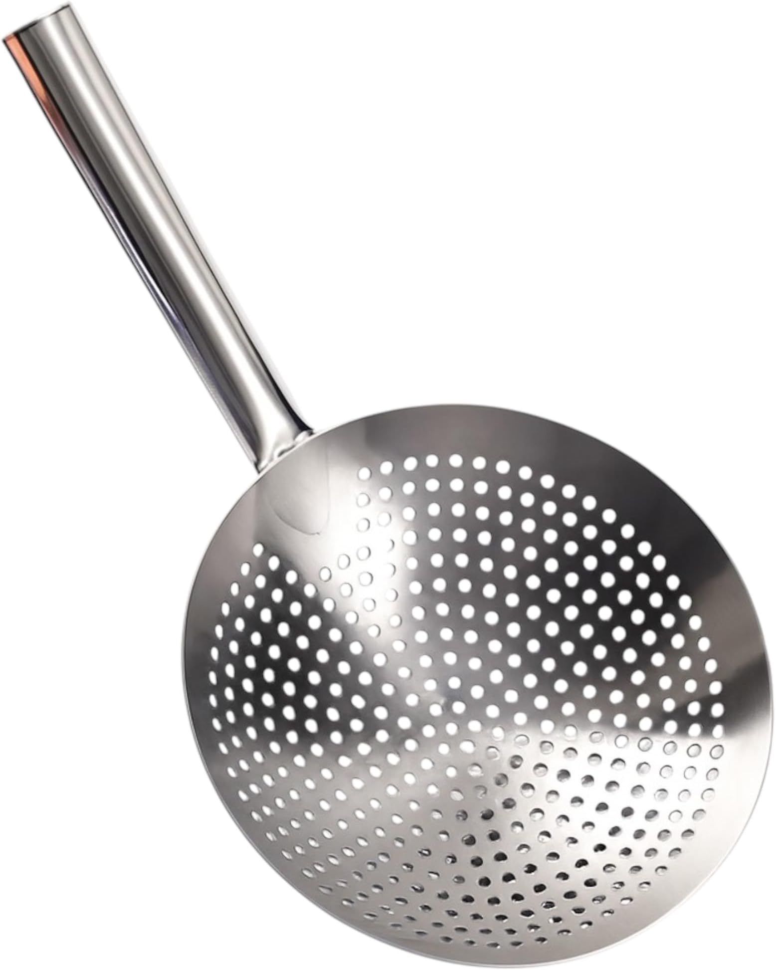 THW® Stainless Steel Round Skimmer, Mandarin Pasta Strainer 12-Inch Diameter