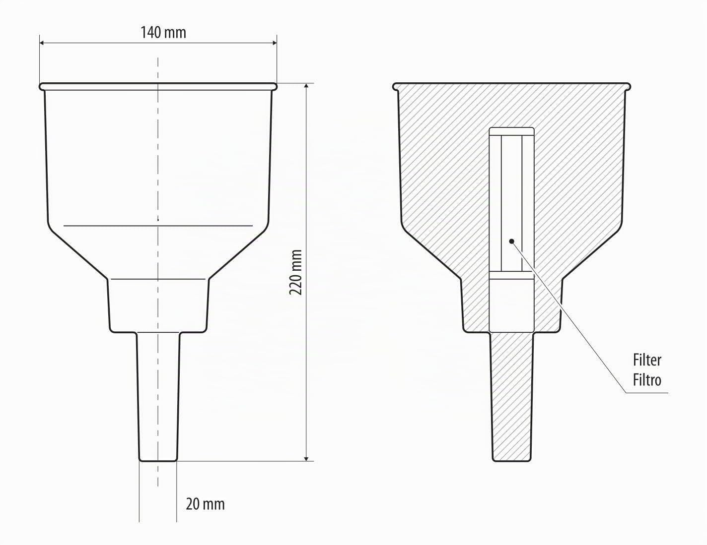 LAMPA Entonnoir 67036