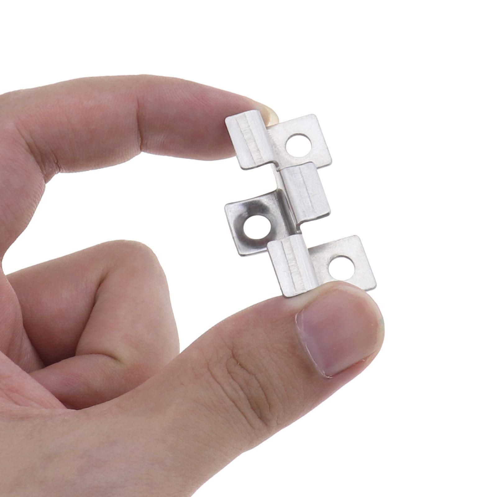 100 clips de sujeción para tablero, espaciador oculto, con tornillo autorroscante de acero inoxidable, hardware de bricolaje