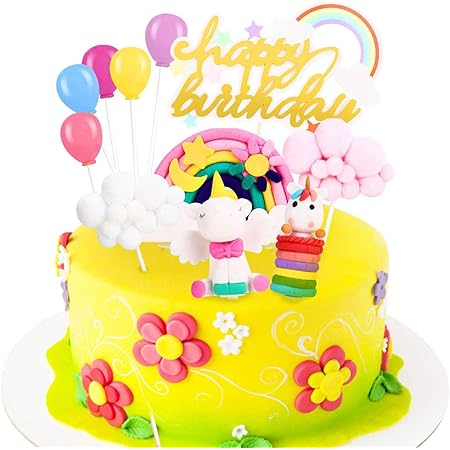 Familybox Decoration Gateau Licorne Cake Topper Licorne Nuage Arc En Ciel Ballon Pour Enfants Bebe Enfants Filles Anniversaire Fete 11 Pieces Amazon Fr Cuisine Et Maison