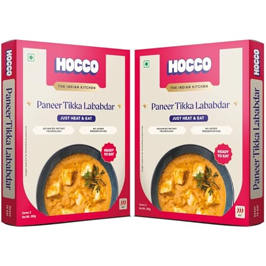 HOCCO Paneer Tikka Lababdar - Heat & Eat - 300g x2