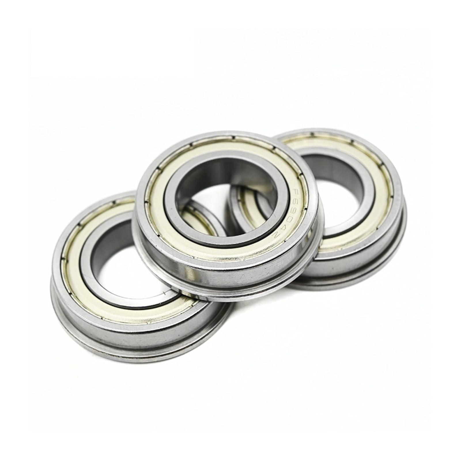 10pcs Iron Cover F682ZZ F683ZZ F684ZZ F685ZZ F686ZZ F687ZZ F688ZZ F689ZZ Flange Ball Bearing Thin Wall Metal Shielded