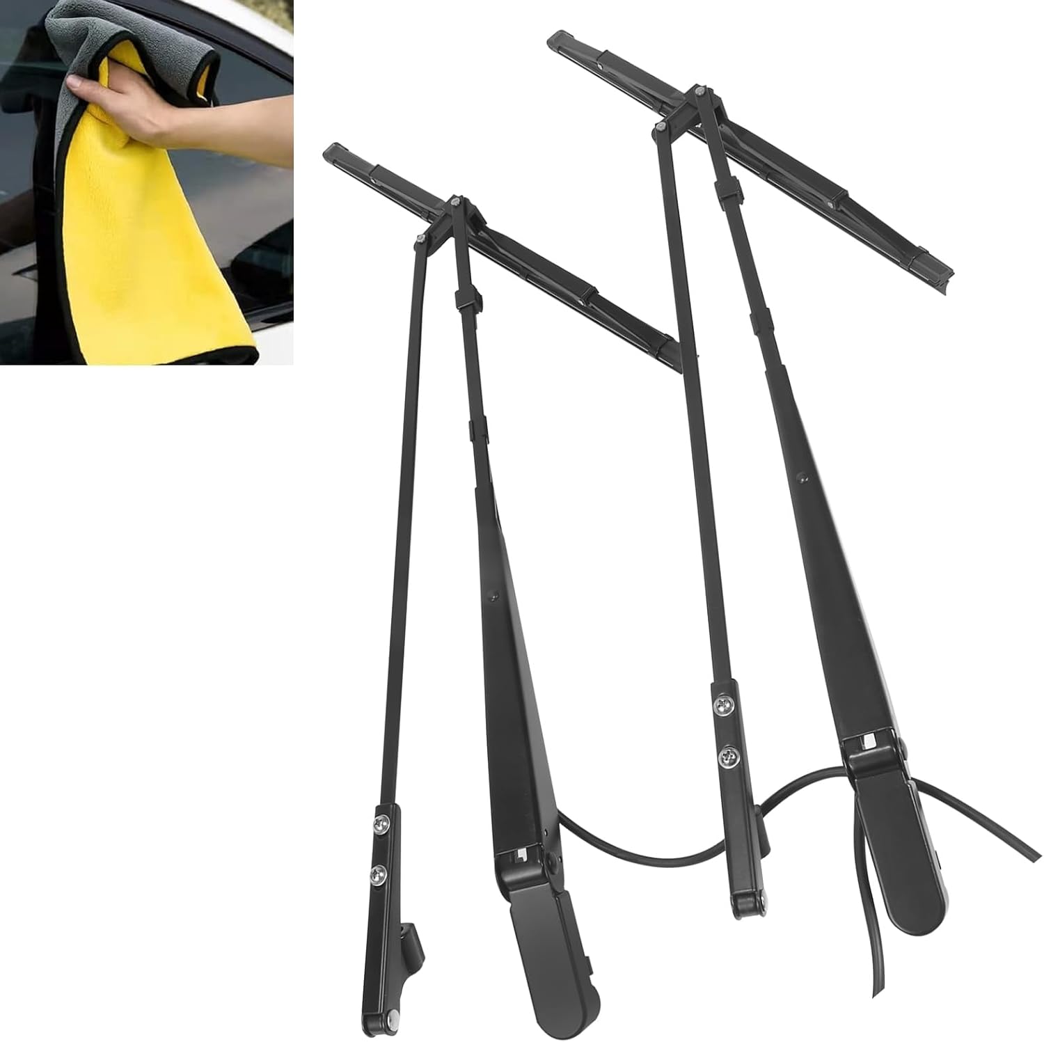 2Pcs Windshield Wiper Arm OE R23-1035-22,R23-1035-23. Right & Left Side.For Kenworth T600(1985) Kenworth T600A（1986-2007) Kenworth T800 Models (1985-2015) Kenworth W900 (1985-2015)