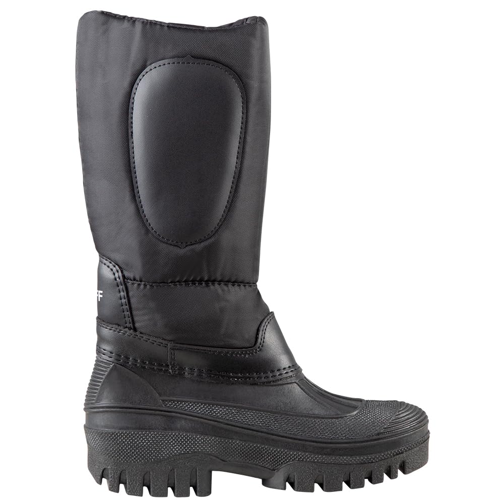 Pfiff Kinder Damen Thermo Winterstiefel, Stallstiefel Winter Stiefel, Schwarz, Schwarz, 32