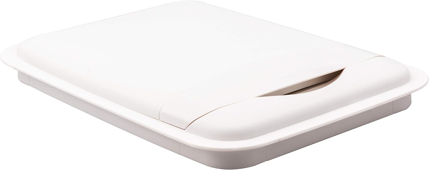 Hardware Resources CAN-50LIDW Waste Container Lid, White