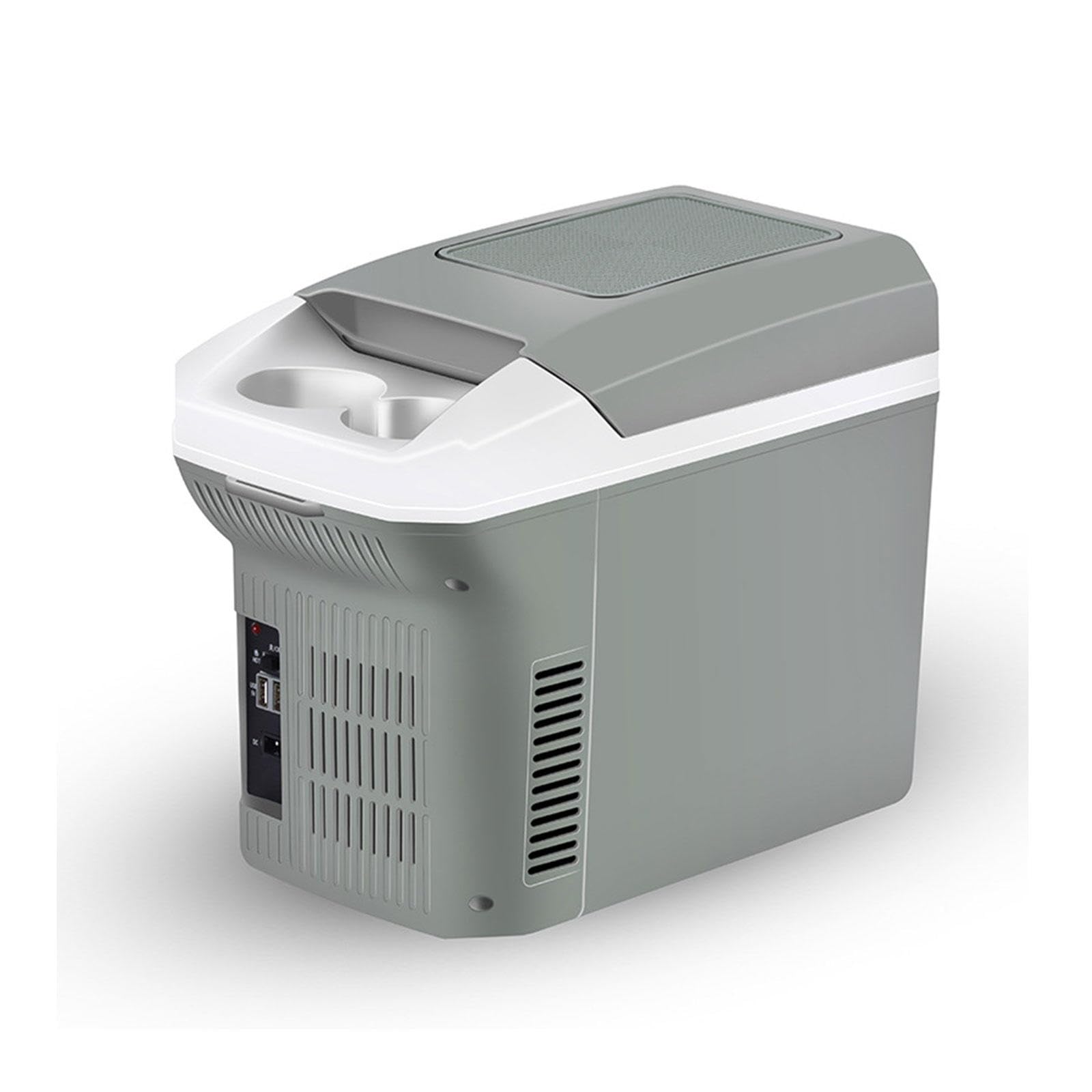 Osobista Termoelektryczna PrzenośNa Elektryczna LodóWka Z Podgrzewaczem 12 V Z NapięCiem 12 V Dc I 100–240 V Ac MinilodóWka Samochodowa Usb Do NapojóW, żYwnośCi, Domu, Samochodu,Grey