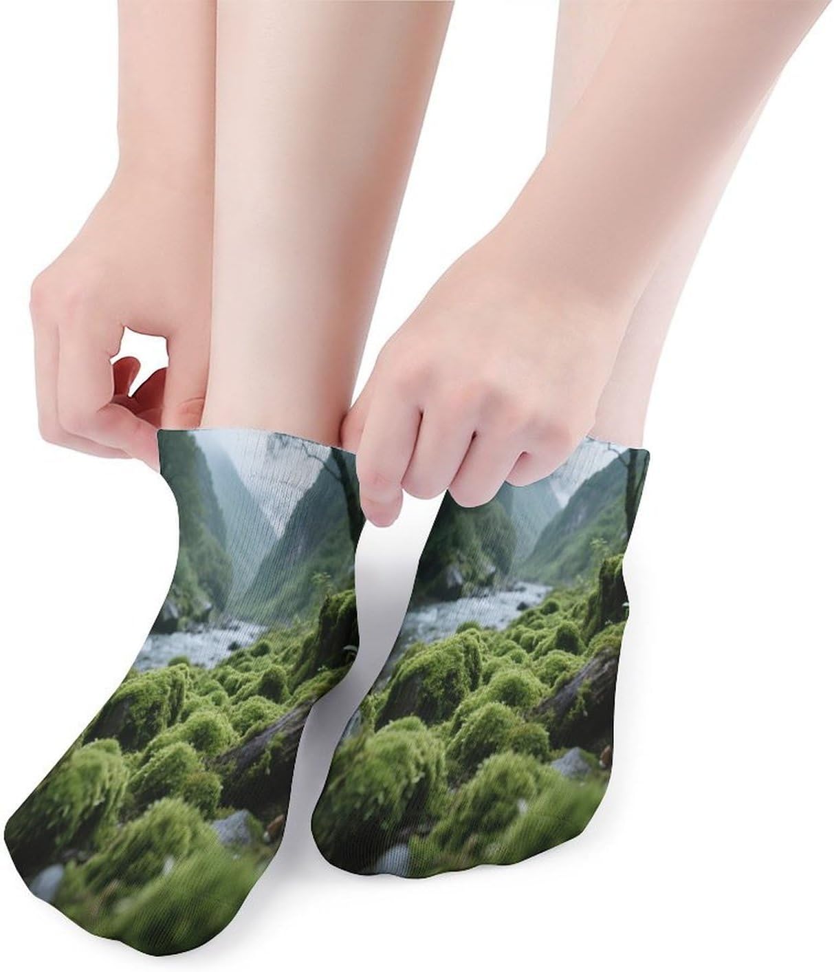 Socks for Men Women 5 Pairs Short Ankle Socks | Densely Growing Plants Low Cut Casual Crew Sock Cute Breathable Athletic Socks Non Slip No Show Sock