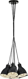 EGLO Pendellampe Priddy 7 flammige Vintage Pendelleuchte