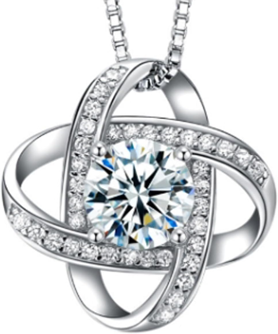 OBABO925 Sterling Silver Pendent Necklace for Women Gifts Jewelry(Silvery)