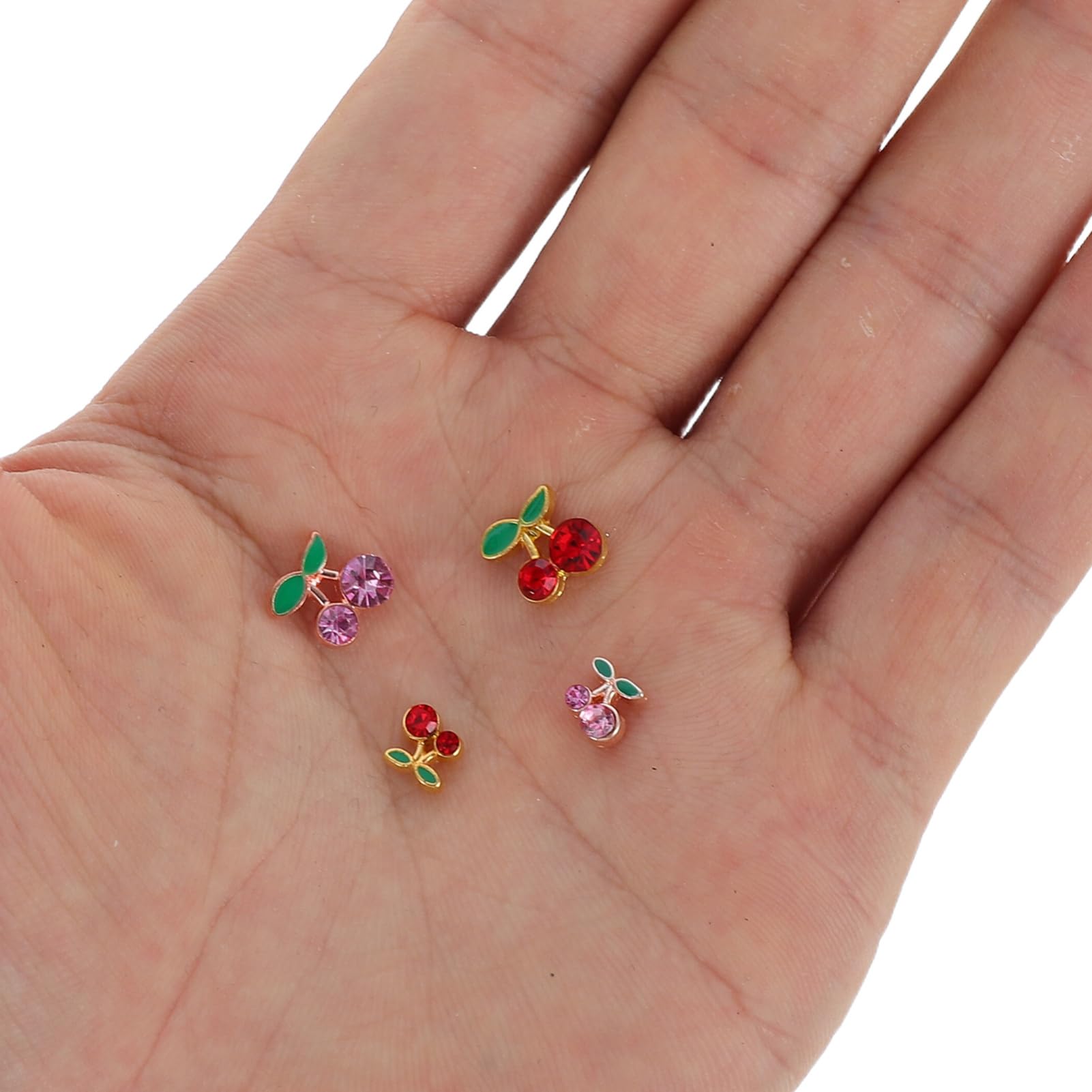 5 Set Ciondoli Per Unghie Decorazioni Per Nail Art Facili Applicare Per Feste E Speciali Per Manicure Te 32 Pezzi*5
