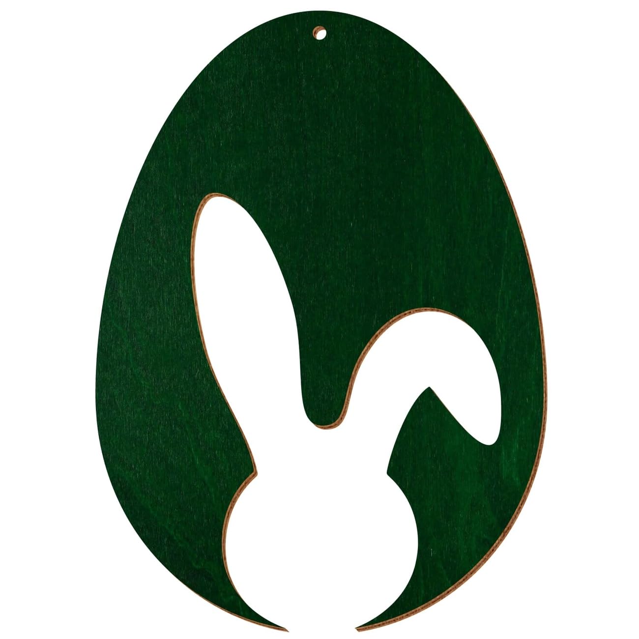 Motivo uova di Pasqua in legno V2, verde scuro, decorazione per Pasqua, motivo uovo di Pasqua, motivo 5, altezza (dimensione): 44 cm di altezza