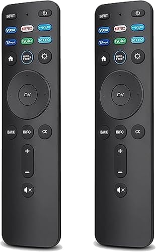 Paquete de 2 control remoto universal XRT260 para Vizio Smart TV, control remoto compatible con todos los televisores inteligentes Vizio 4K
