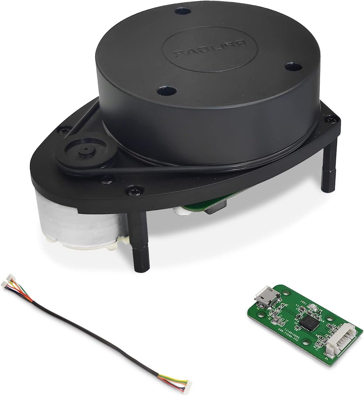 WayPonDEV RPLIDAR A1M8 360 Degree Lidar Sensors for Robot's Obstacle,Avoidance and Maker Education