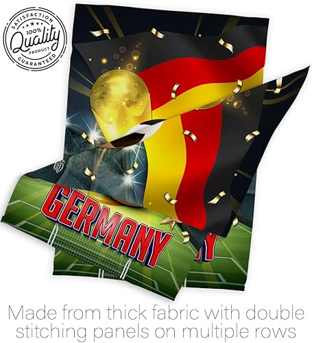 Miniatura 7 de Tapiz alemán de la Copa del Mundo, decoración del hogar, arte de pared, patio, césped, porche, habitación, pequeñas banderas al aire libre, letreros