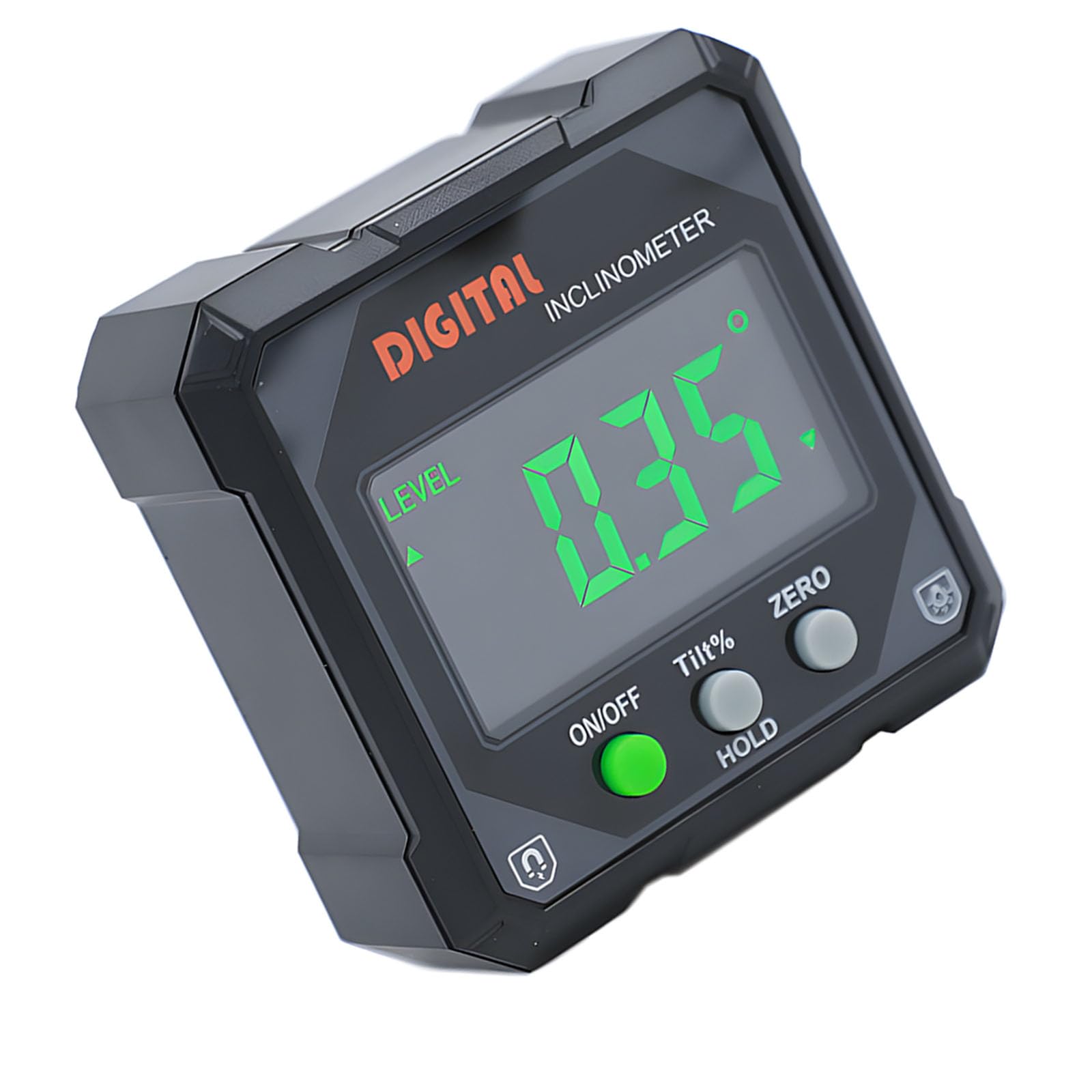 Angles Finder Tool Double Measurement Mode Auto Rotating Display Portable Leveling Instrument Digital Inclinometer