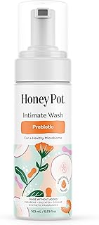 The Honey Pot Company - Lavado femenino prebiótico - Infundido a base de hierbas - Tipos de piel sensible - Productos de higiene a base de plantas equilibrados con pH - 5.51 Fl Oz