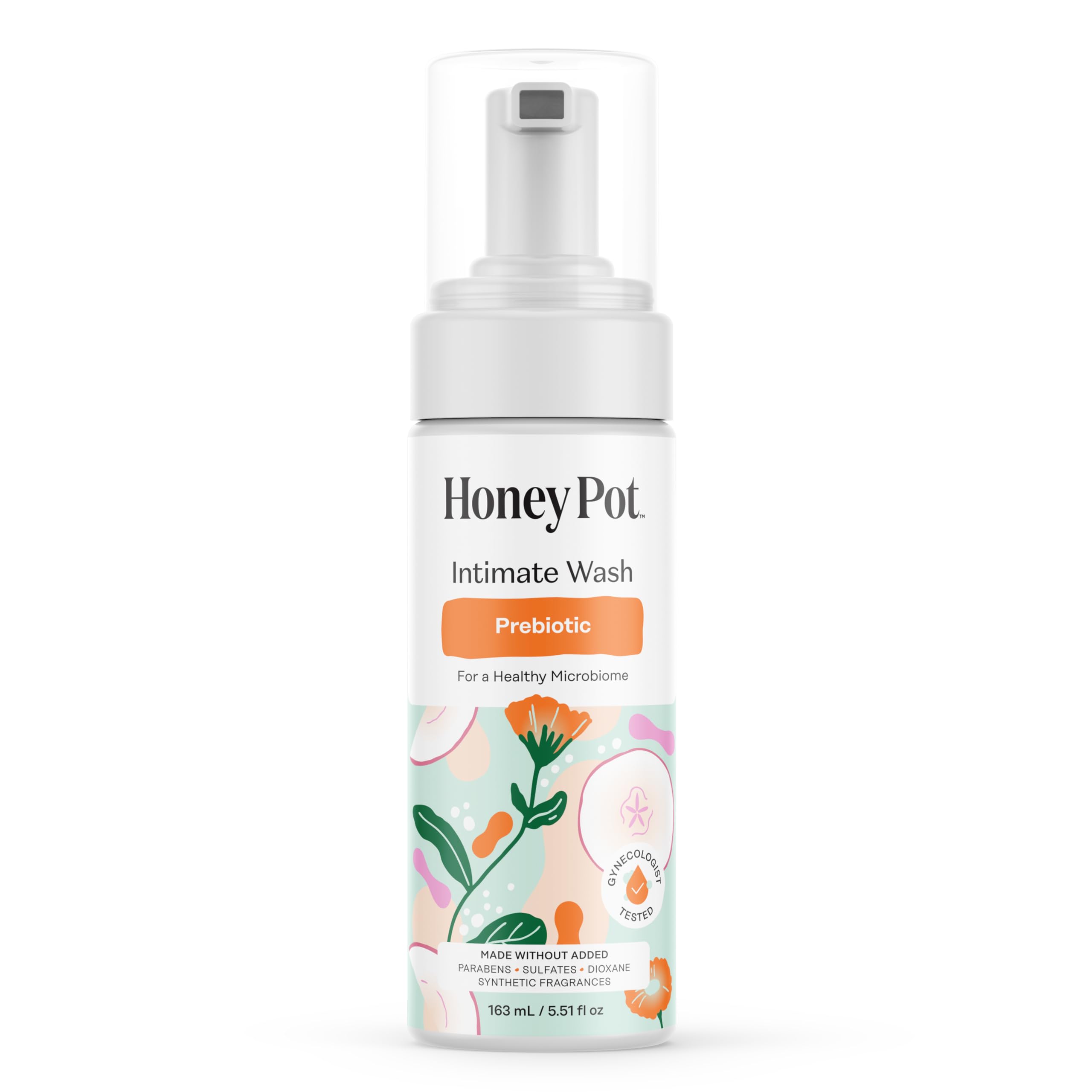 The Honey Pot Company - Prebiotic Feminine Wash - Herbal Infused - Sensitive Skin Types - PH Balanced Plant Based Hygiene Products - 5.51 Fl Oz