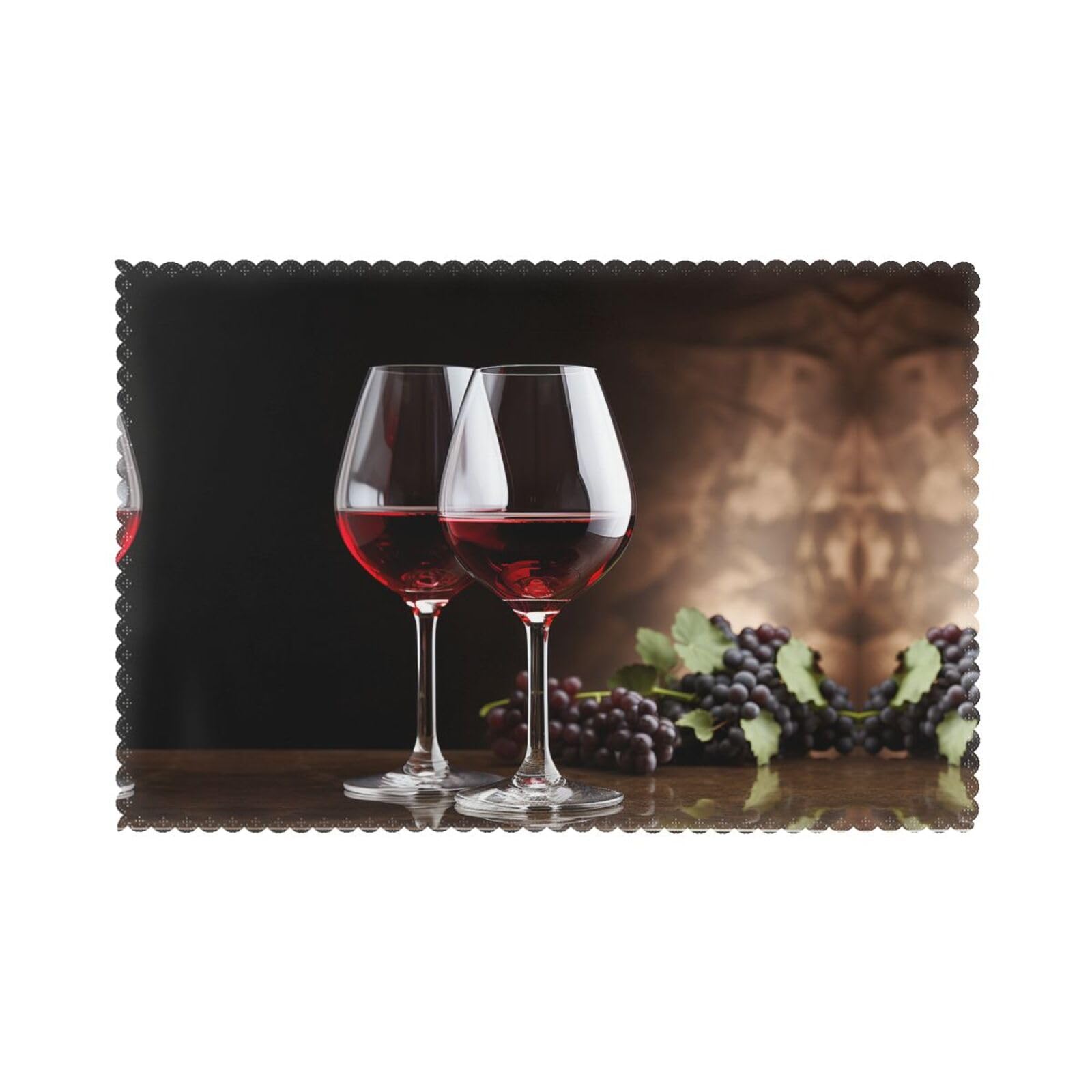 Set de table d'extérieur pour apéritif entre amis et repas de jardin festifs lot de 6