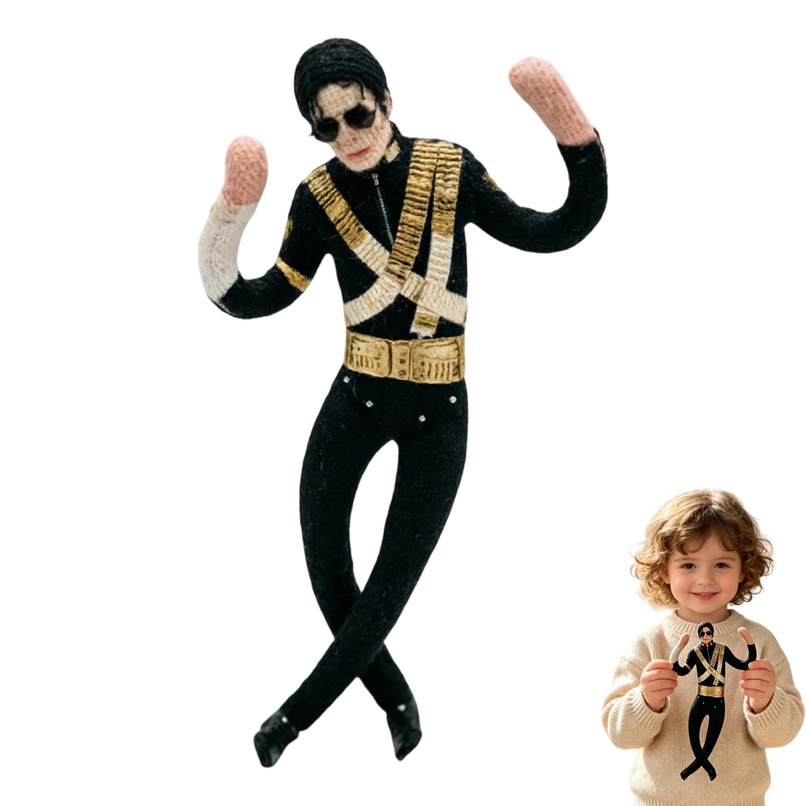 Michael Plush MJ Pillow King of Pop Music Legend Plushies Pop Icon Inspired