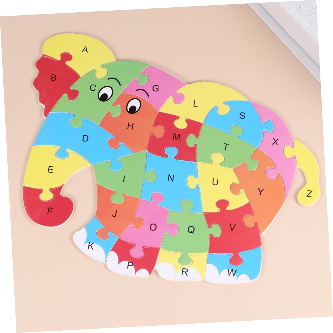 Rompecabezas del Alfabeto para Niños Forma de Animales, 2 Juegos de Puzzles de Plástico sin Bordes, Educativos y Seguros para Niños Pequeños