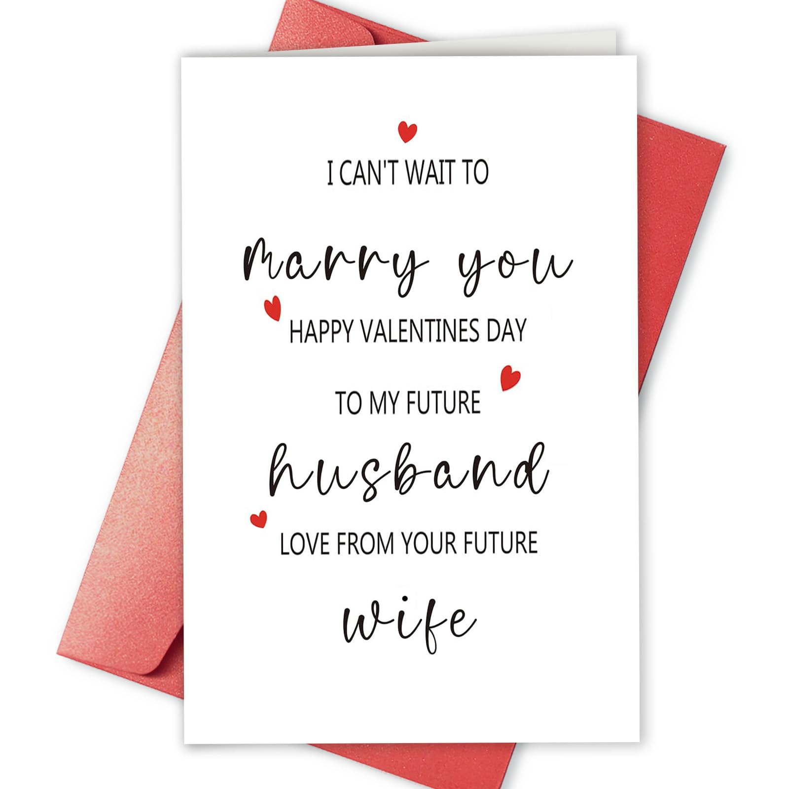 Funny Valentines Day Card for Future Husband, Valentines Day Card for Fiance Him Men, Sweet Valentine's Day Gift fromThe Gift (J Style)