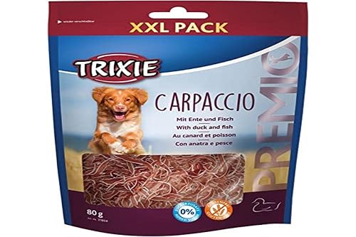 TRIXIE Snack PREMIO Carpaccio, Pato y Pescado, 80 g, Perro