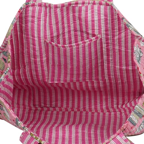 Image of Marubhumi Women Lightweight Travel Bag Purse Cotton Shoulder Tote Bag For Shopping Grocery & Beach Bag