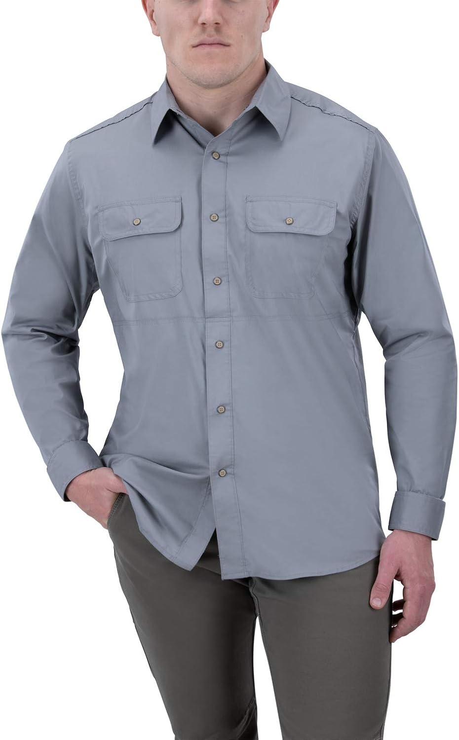 Vertx Guardian - Camisa táctica para hombre, manga larga, ropa de transporte oculta para policía, operaciones especiales, combate, ropa de las
