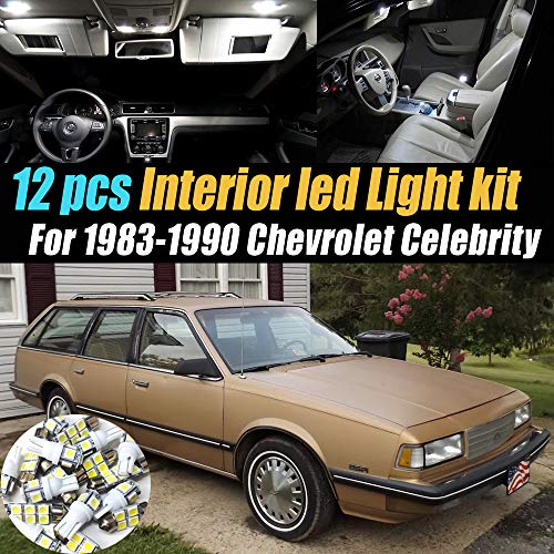 Kit 12Lámparas LED Blancas 6000K para Chevrolet Celebrity miniatura 1