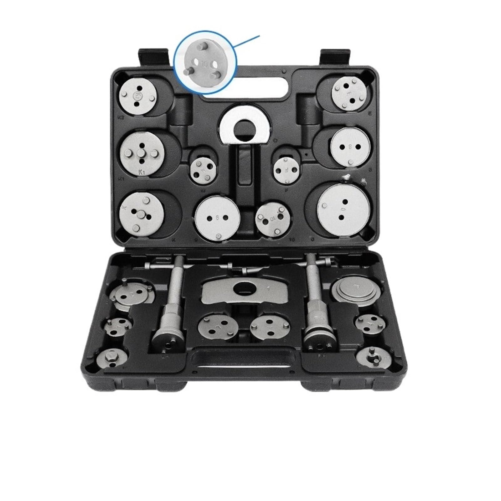 22pcs Brake Caliper Tool Heavy Duty Brake Compression Caliper Piston Brake Pad Replacement Reset(22Set of Brake Cylin)