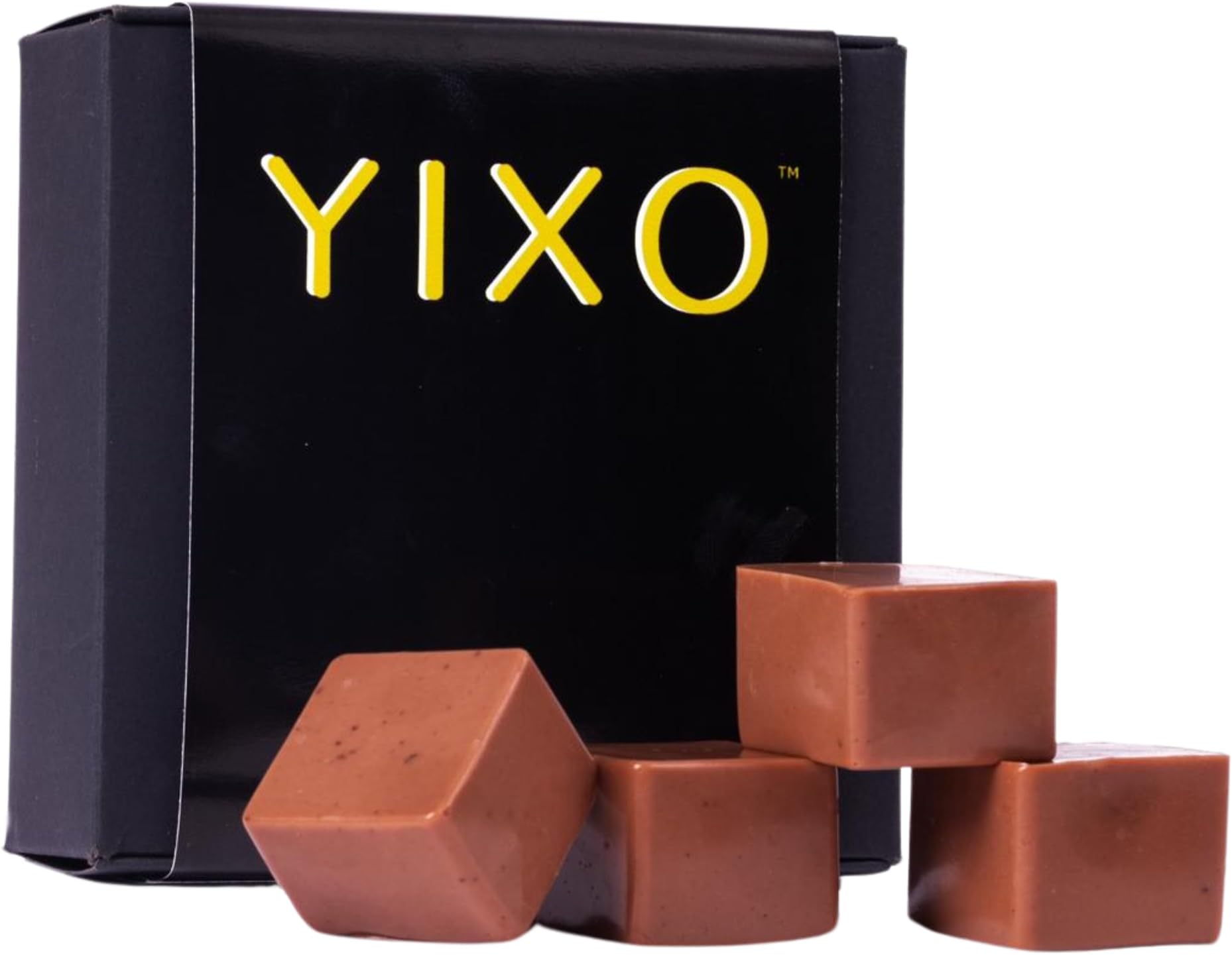 YIXO | Chocolate and Whiskey Jelly Shot/Jello Shot | 13.7% ABV | UK's First Alcohol Bites | Ideal for Sharing, Gifting, and Celebrations | Perfect for Parties, Weddings, and Events | 4 x 32g