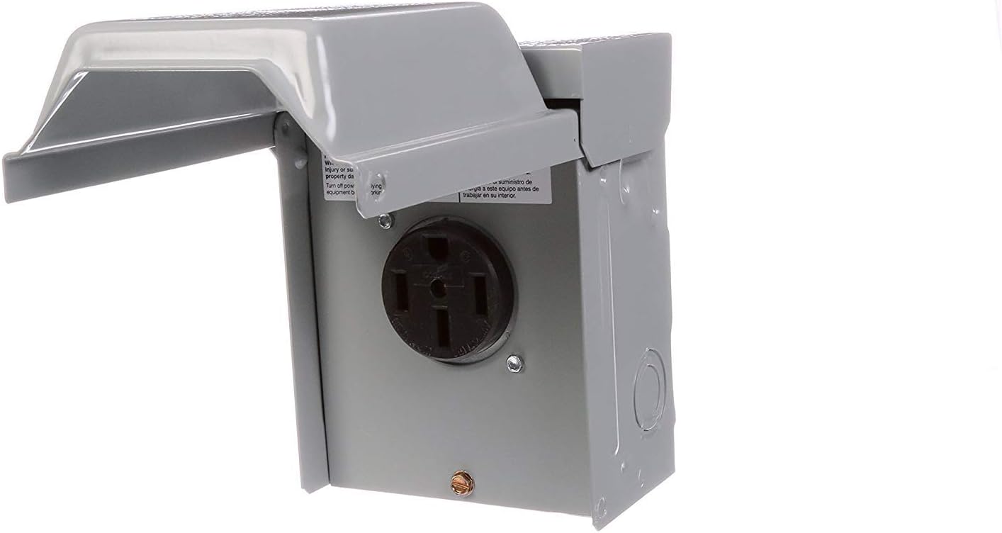 LGP1S 50-Amp Enclosed, Outdoor Rated, Receptacle