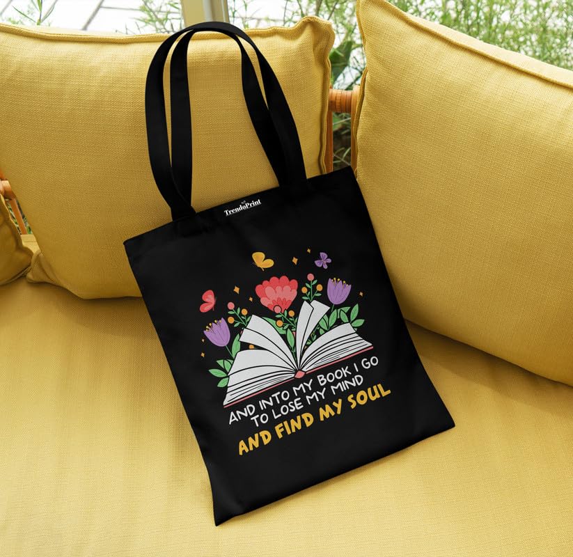 Image of TrendoPrint Reusable Shopping Bag Canvas Tote Bag for Grocery, College, Office & Shoulder Handbag Travel Bag for Men and Women (14x16 inches)