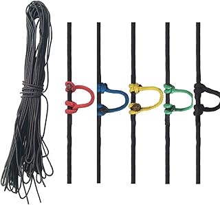 ZSHJGJR Archery D Loop Rope Bowstring Loop Compound Bow D-Loop Rope Wire String Bow Release Nock Loop Hunting Accessories 3 Meters (Yellow)