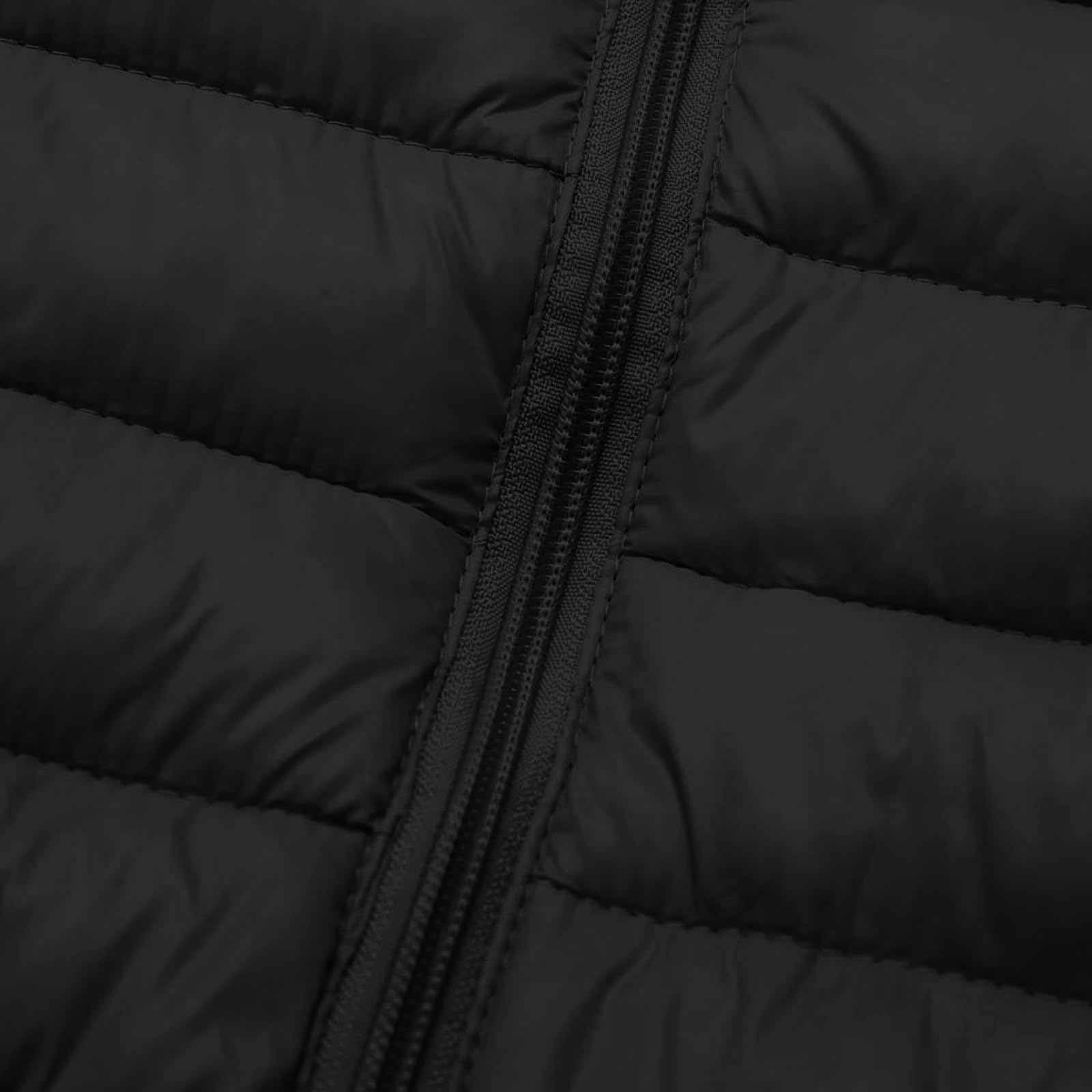 Manteaux d'hiver pour filles et garçons - Veste matelassée à manches longues et fermeture éclair - Chaude et légère - Coupe-vent - Veste matelassée décontractée - Âge 4-12 ans