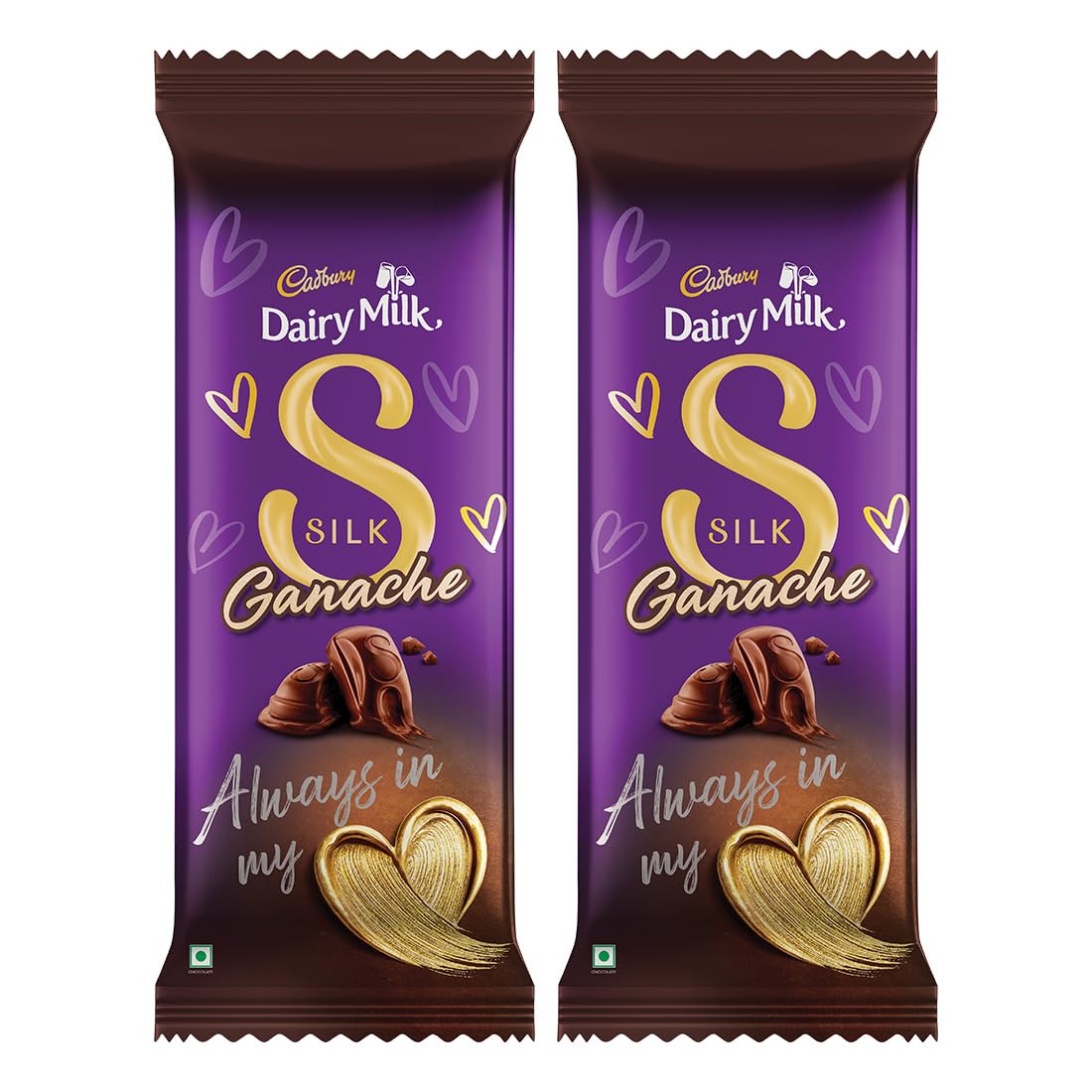 Cadbury Dairy Milk Silk Ganache Chocolate Bar, 137 Gm (Pack of 2)