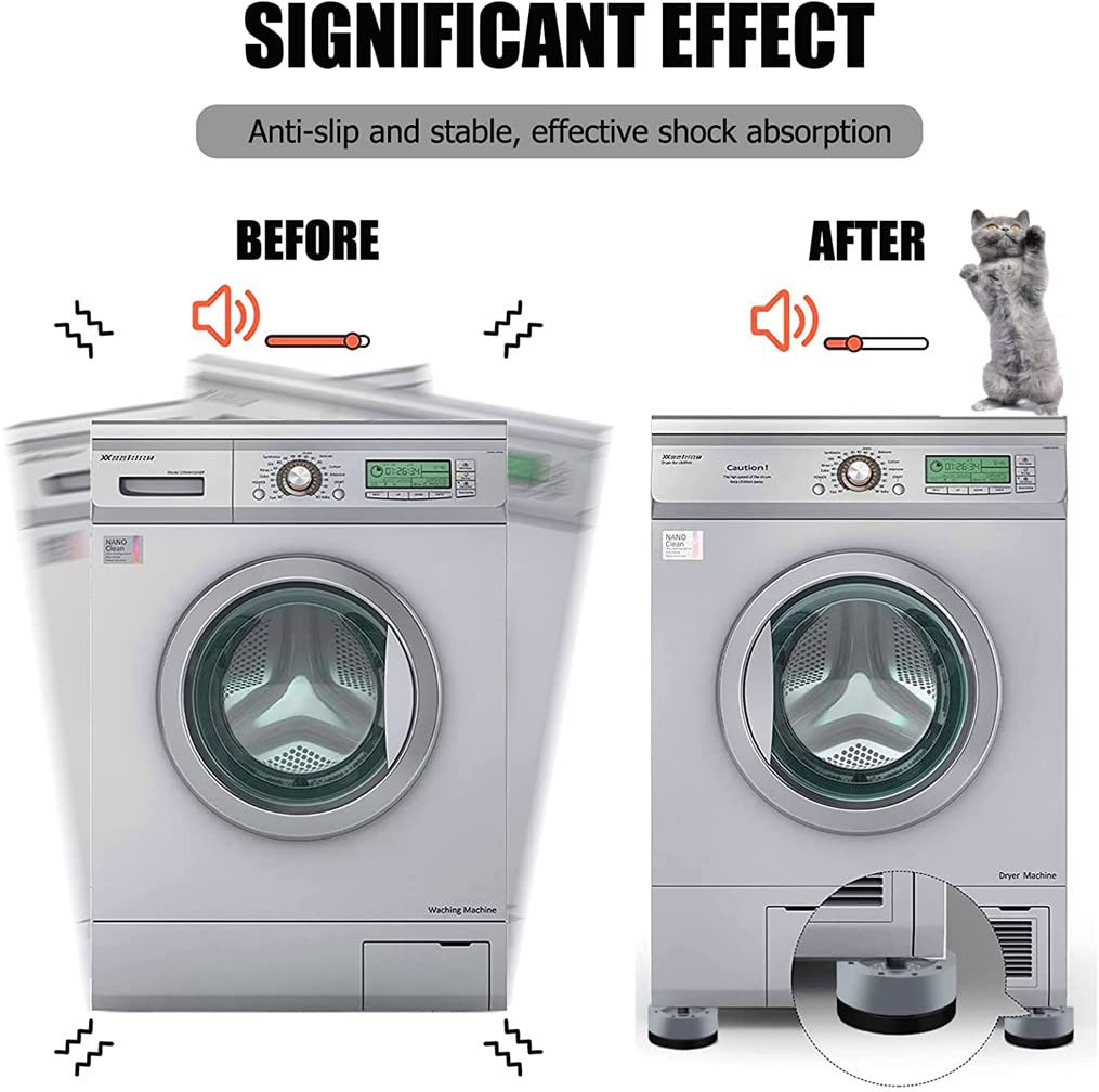 Universal Schwingungsdämpfer Für Waschmaschine - 4 Stück Anti-Rutsch