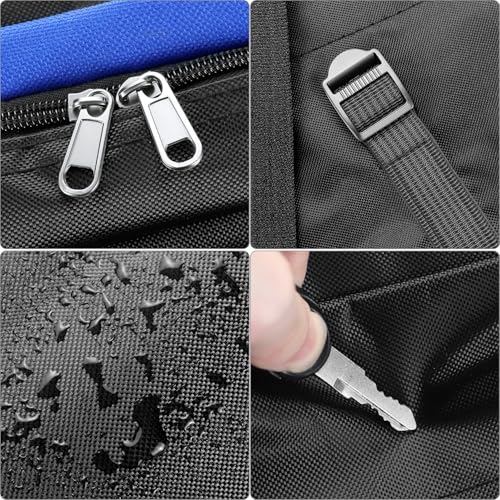 QWORK® Sacoche Velo, Sacs de Vélo Oxford 600D, Sacoche Velo Porte Bagage Arriere Sacoche Vélo avec Bandes Réfléchissantes – vue 2
